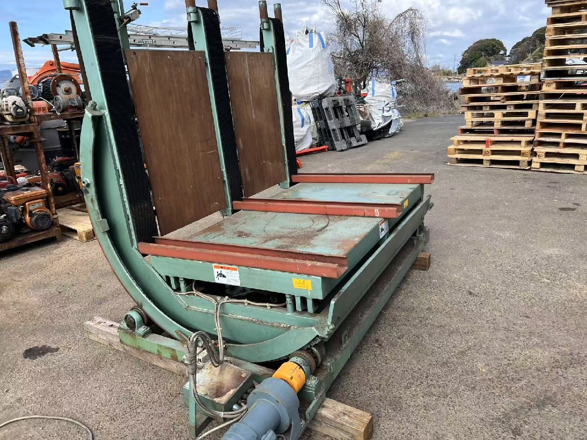 20250403*パネルリフター反転機 横起こし用2000Kg/シザーリフト/油圧式/リフター/昇降作業台リフト/現状/引取限定拍卖