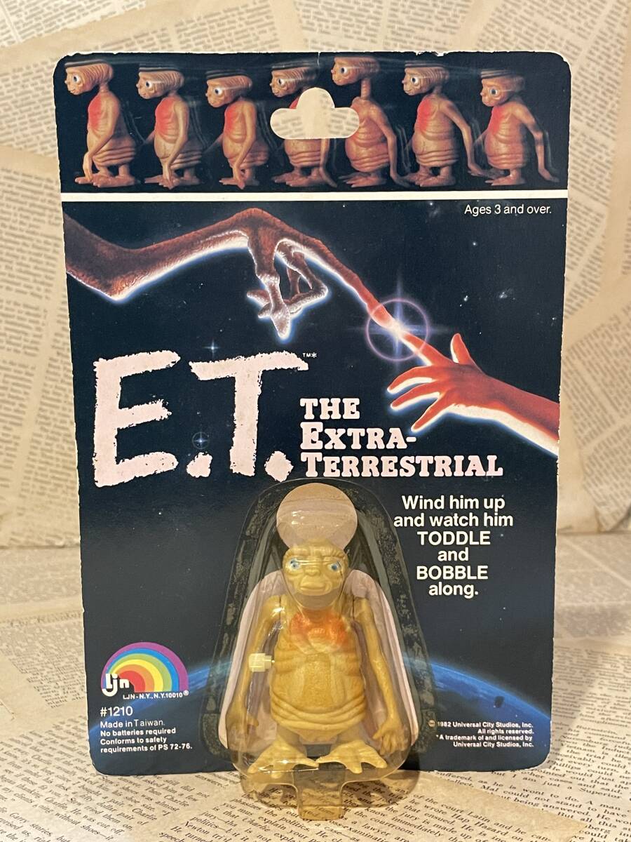 ☆1980年代/イーティー/ノコノコ/フィギュア/即決ビンテージUSA/当時物/宇宙人/E.T./Wind-up Figure(80s/MOC) SF-089拍卖