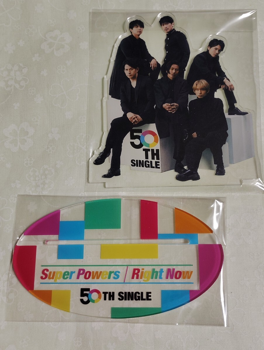 Y1927 : V6 CD購入特典『Super Powers / Right Now』 3形態同時購入特典 アクリルスタンド アクスタ拍卖