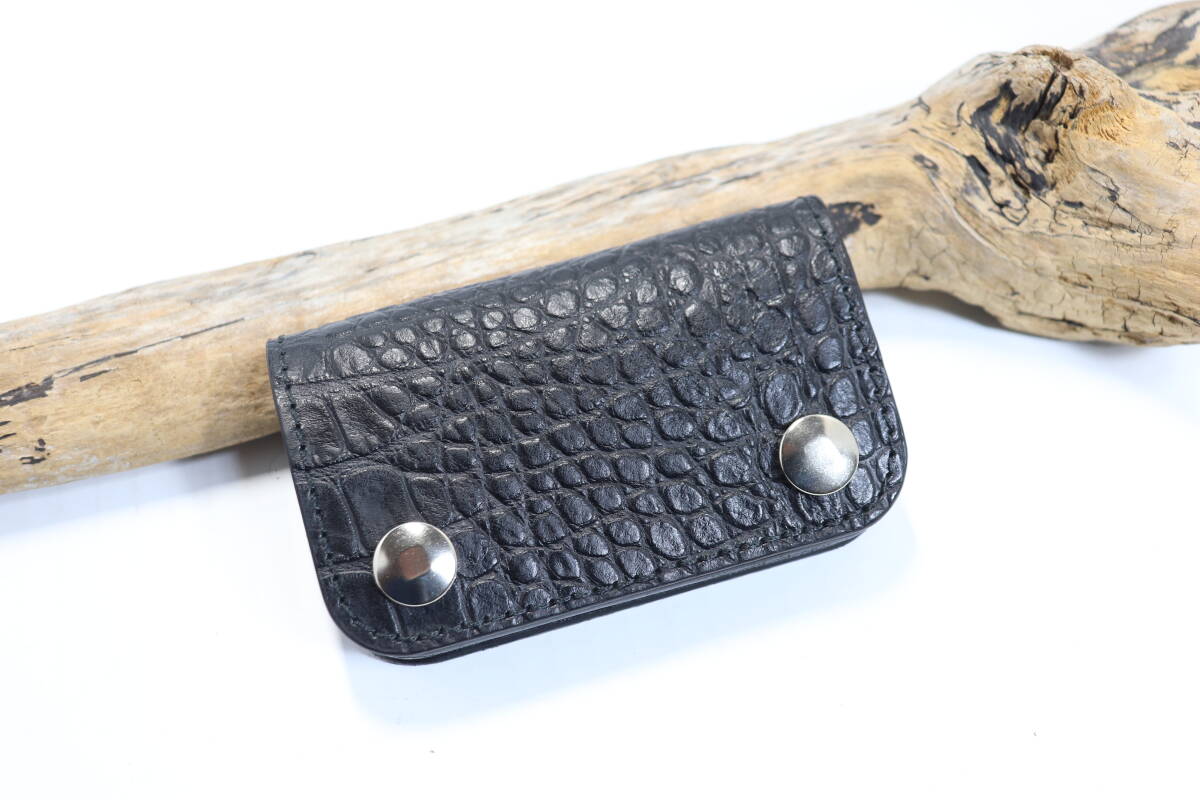 ☆ 型押しクロコダイル ミニトラッカーウォレット ☆ CONDORU ☆拍卖