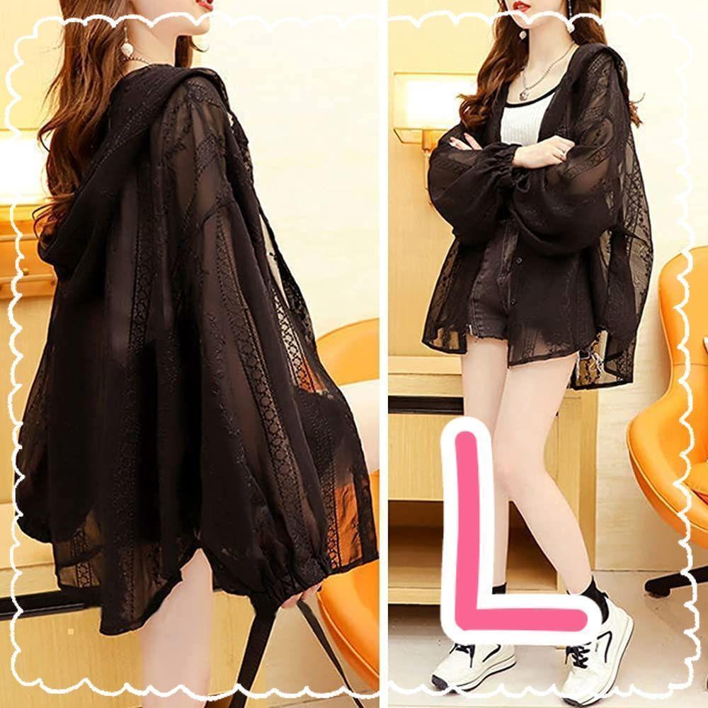 レース カーディガン ロングカーディガン 花柄 長袖 春夏 アウター 透け感拍卖