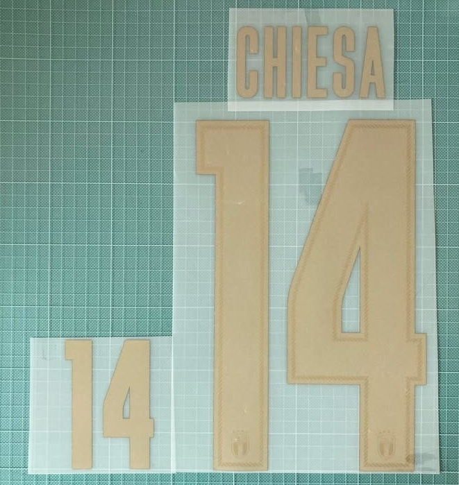 2019-2020 イタリア代表 x キエーザ / Chiesa マーキング セット拍卖