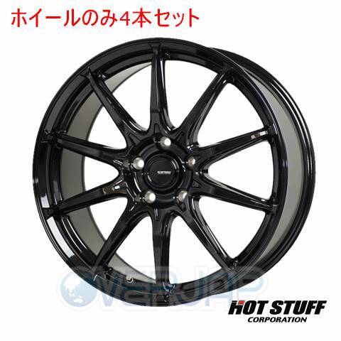 4本セット HOT STUFF G.speed G-05 メタリックブラック (MBK) 17インチ 7.0J 114.3/5 55 ステップワゴン RK5拍卖