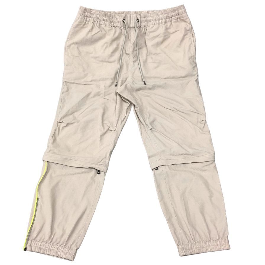 パンツ モンクレール 19AW ジップパンツ PANTALONE コーデュロイ ホワイト メンズ サイズ50 MONCLER 【AFB37】拍卖