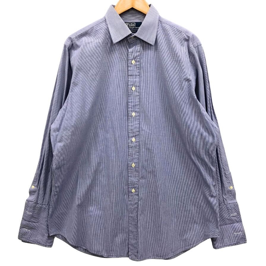 美品◆シャツ ポロラルフローレン ボタンダウンシャツ オールド ギンガムチェック メンズ ブルー系 サイズM POLO RALPH LAUREN 【AFB42】拍卖