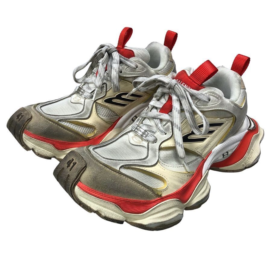 バレンシアガ 24SS ローカットスニーカー カーゴ ヴィンテージ加工 メンズ 27cm 785754 BALENCIAGA CARGO 約27.0cm【AFD4】拍卖