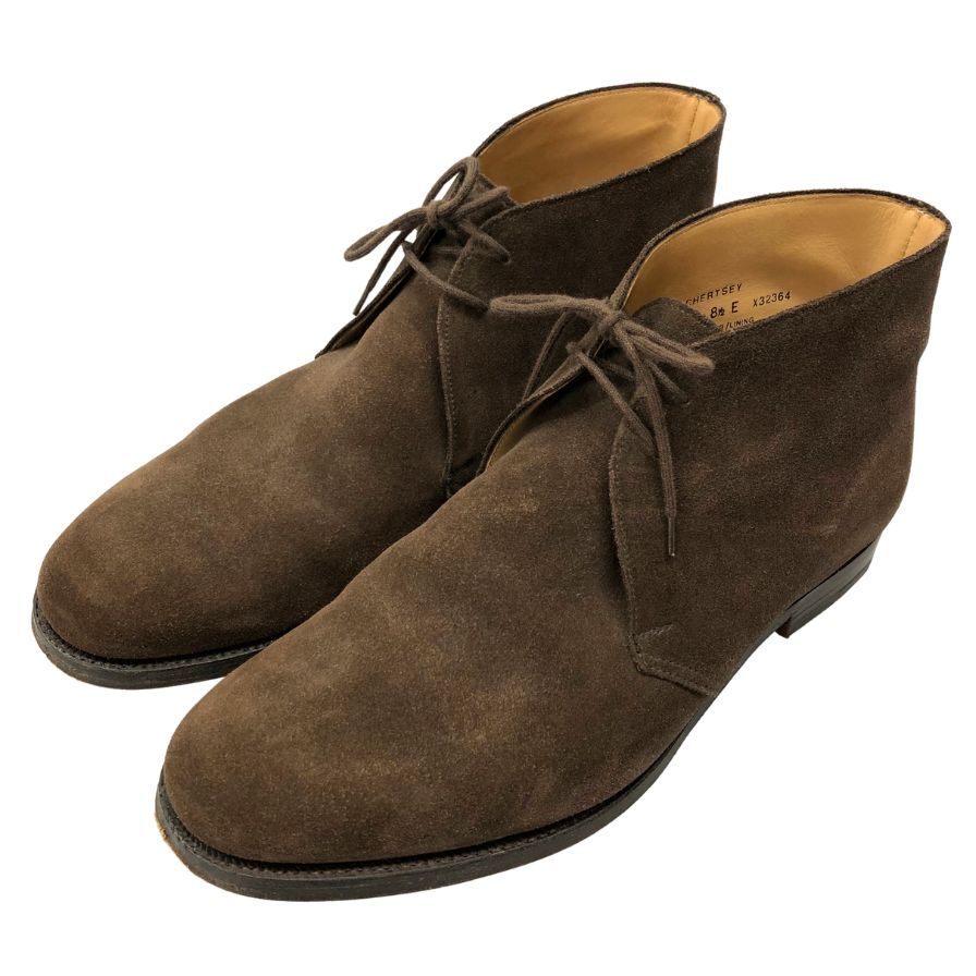 クロケット&ジョーンズ チャッカブーツ チャートシー スエード ブラウン メンズ サイズ8.5 CROCKETT&JONES CHERTSEY 約27.5cm【AFC41】拍卖