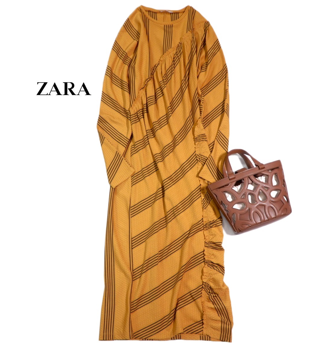 ザラ ZARA WB COLLECTION 大人素敵スタイル☆デザイン ワンピース S拍卖