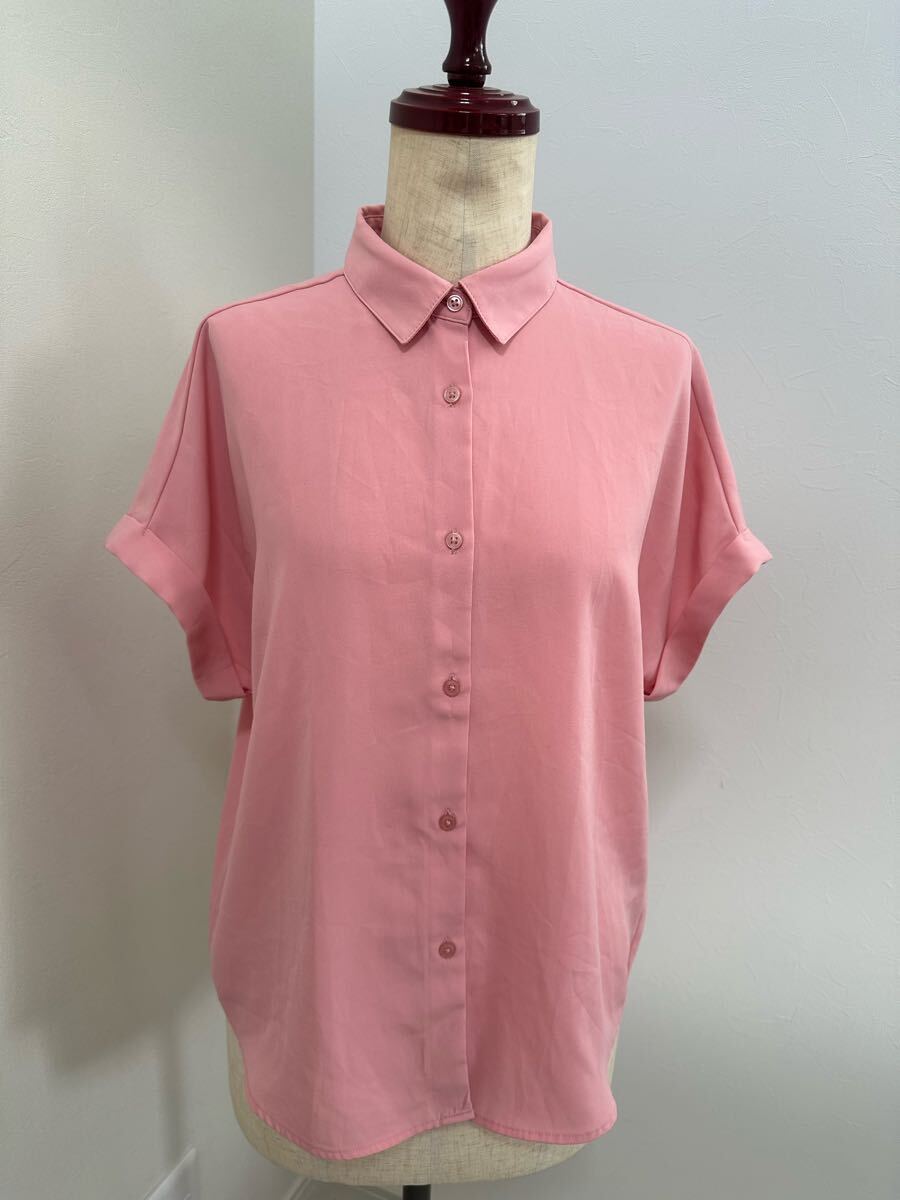★送料無料 レディースピンクシャツ Sサイズ GU拍卖