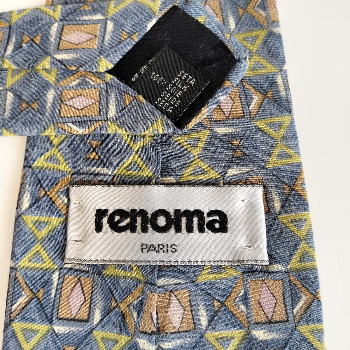 renoma(レノマ)水色砂時計菱形ネクタイ拍卖