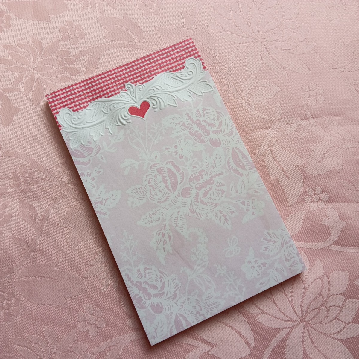 キャロルウィルソン☆エンボス加工 **ローズガーデン**メモパッド50シート拍卖