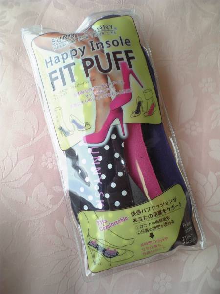 サニースキニー ★ ハッピーインソール フィットパフ 3足組拍卖