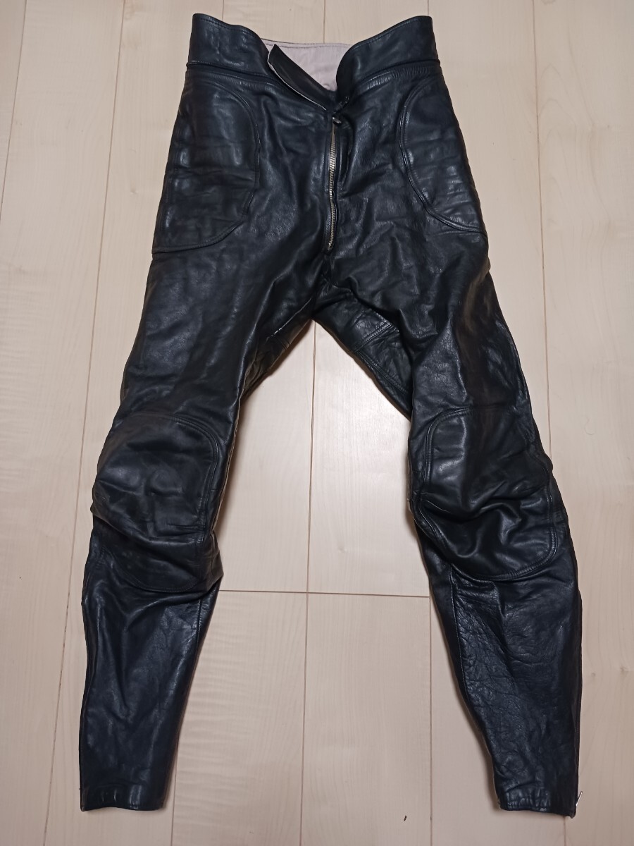 メーカー不明 当時物 レザーパンツ ライディングパンツ セパレート ブーツイン拍卖
