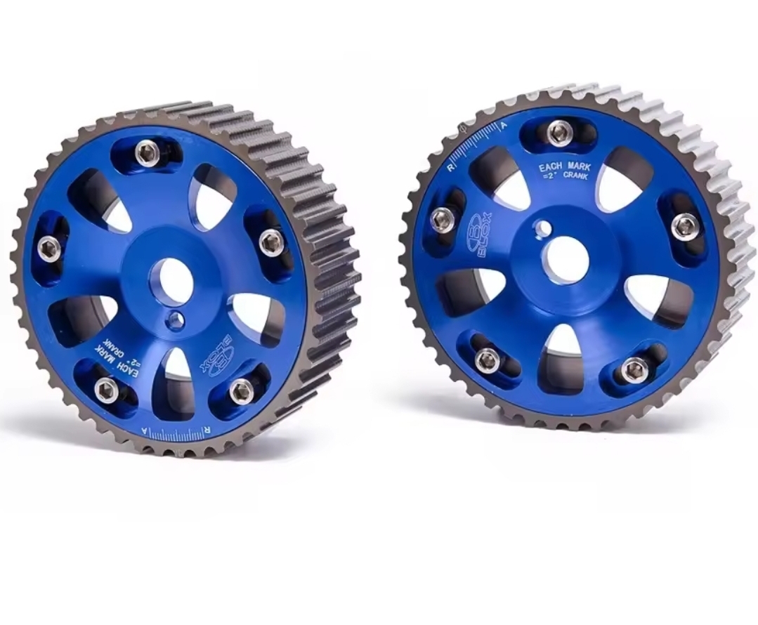 ③【2個セット】トヨタ 3S-GTE/3SGTE用 シャフトギア カムスライドプーリー カムギア 軽量ハイカム セリカ/MR2 カラー:ブルー拍卖
