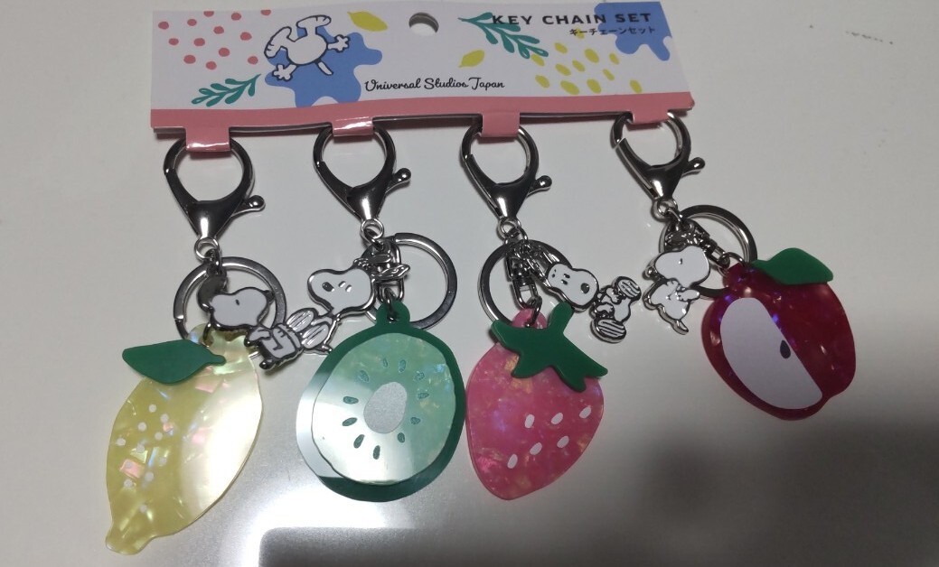 SNOOPY スヌーピー ユニバ USJ キーホルダー フルーツ 新品拍卖