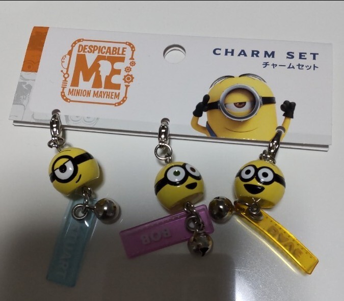 ユニバ USJ ミニオン ミニオンズ チャーム キーホルダー 新品拍卖