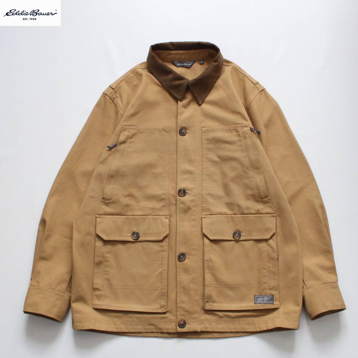【 Eddie Bauer エディーバウアー 】コットンキャンバス トレッカー チョアジャケット M E641120 定価\17,600 アウトドア フィールド拍卖
