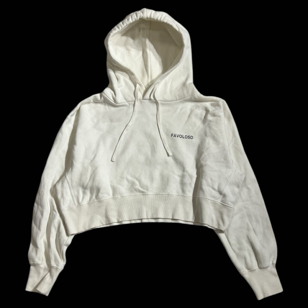 ■ Mila Owen ミラオーウェン ■ FAVOLOSO プリント オーバーサイズ スウェット パーカ ホワイト 0拍卖