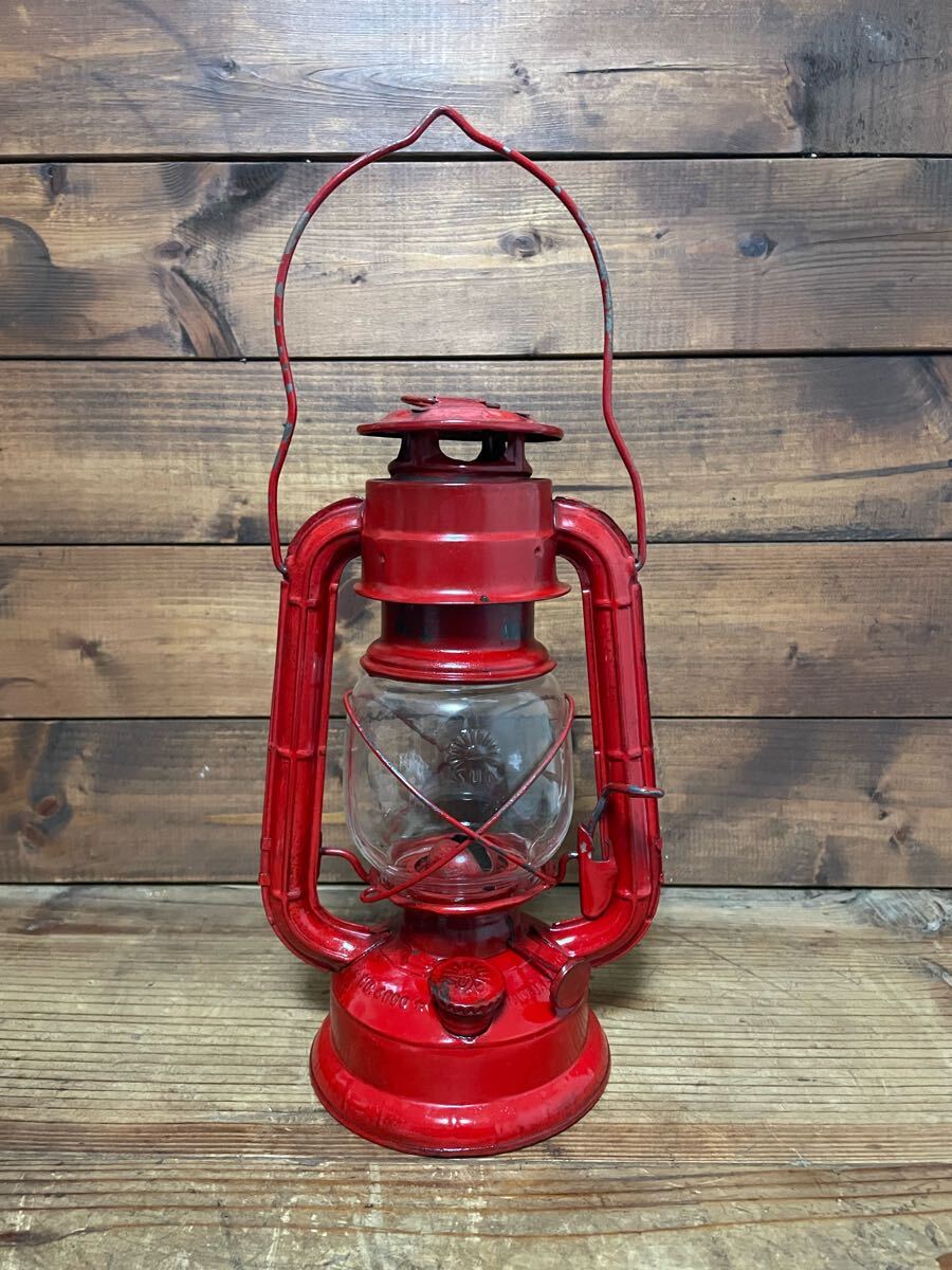 1円スタート ランタン オイルランタン レトロ アウトドア サンブランド 昭和レトロ拍卖