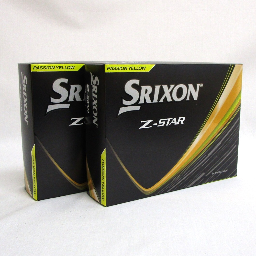 SRIXON Z-Star イエロー 2箱 24球 日本正規品 ダンロップ DUNROP スリクソン Z スター プレミアムパッション 3ピース 高スピン拍卖