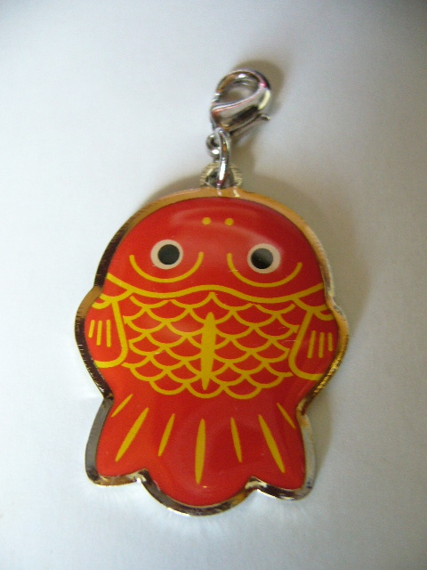 ちょきんぎょ メタルホルダー キーホルダー スマホホルダー サイズ長さ29-巾13-厚さ2㎜ メタル 取付フック付 非売品 稀少 未使用 5拍卖