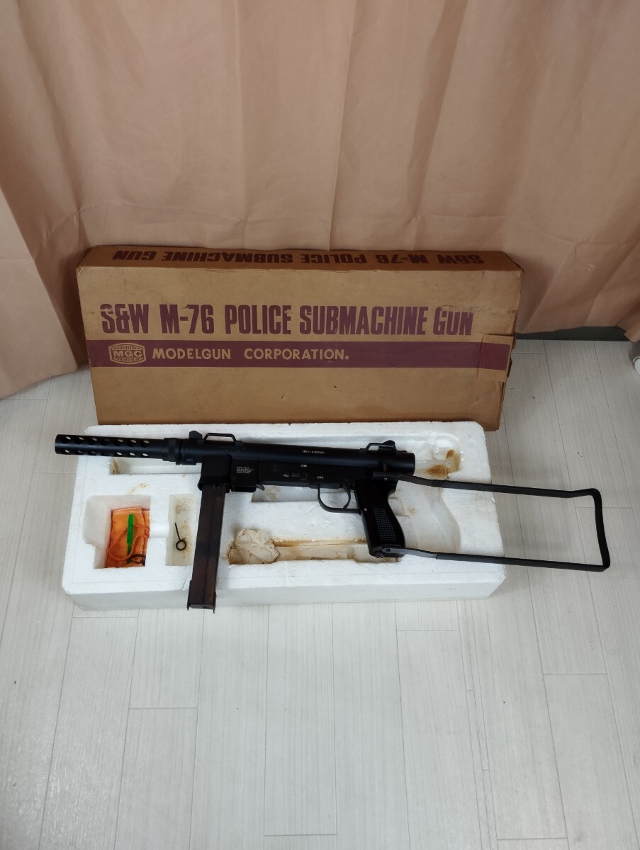希少 MGC製モデルガン S&W M-76 元箱付 SPG規格品 拍卖