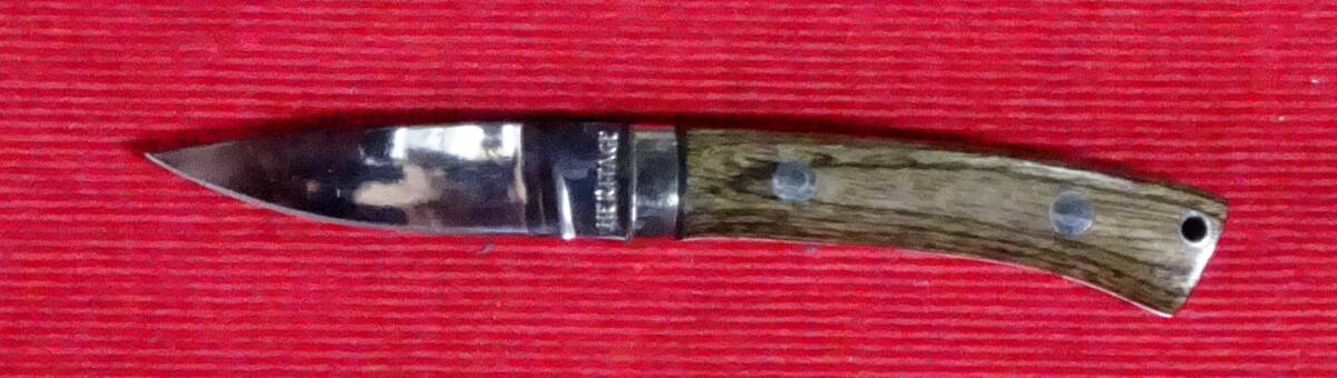 No.3955GPアリストフトフトミニハンター・グレイパッカー柄・5cm。Blade黒革ケース付。拍卖