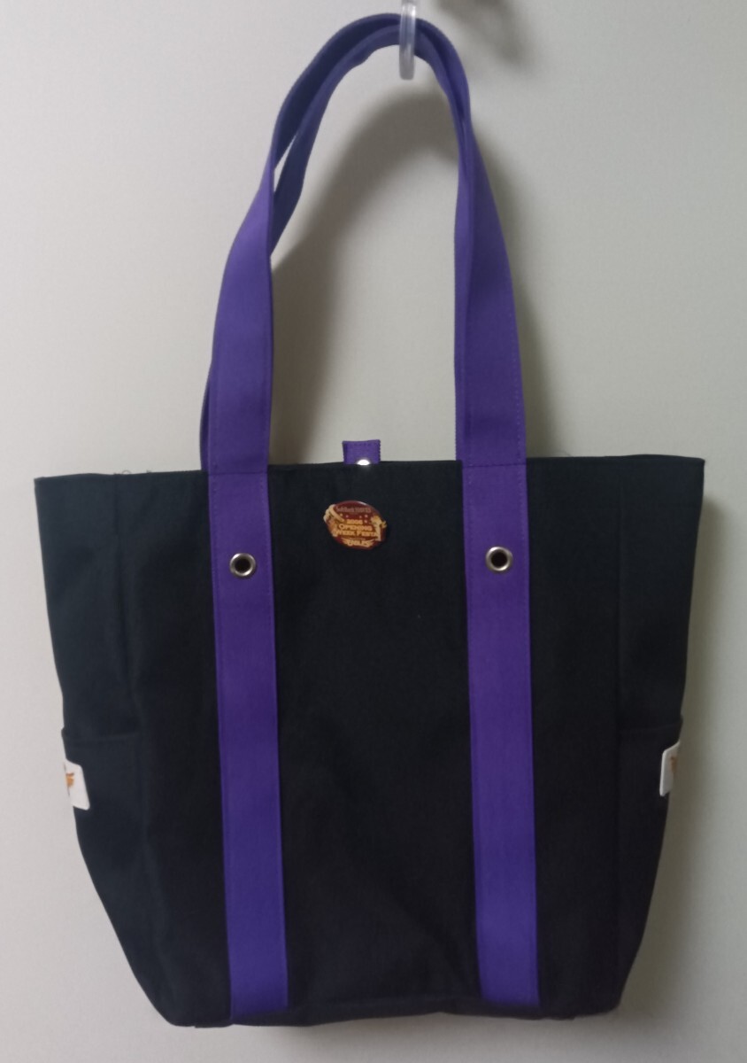 東北楽天イーグルス応援グッズ 2006 黒 紫 キャンバス製トートバッグ拍卖