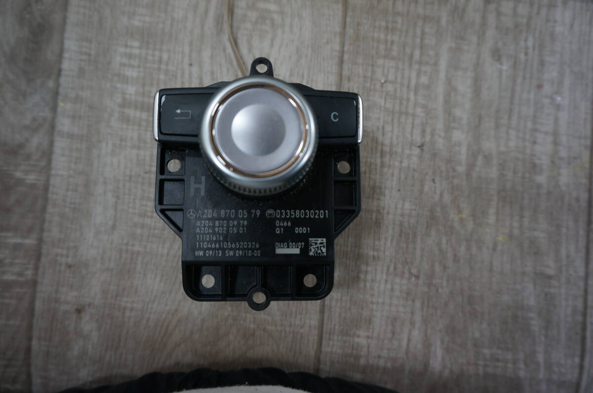 Z152 メルセデス ベンツ W204 Cクラス C200 C250 C63 純正 ナビ コマンド コントローラー ダイヤル スイッチ A204 870 05 79 動作OK★拍卖