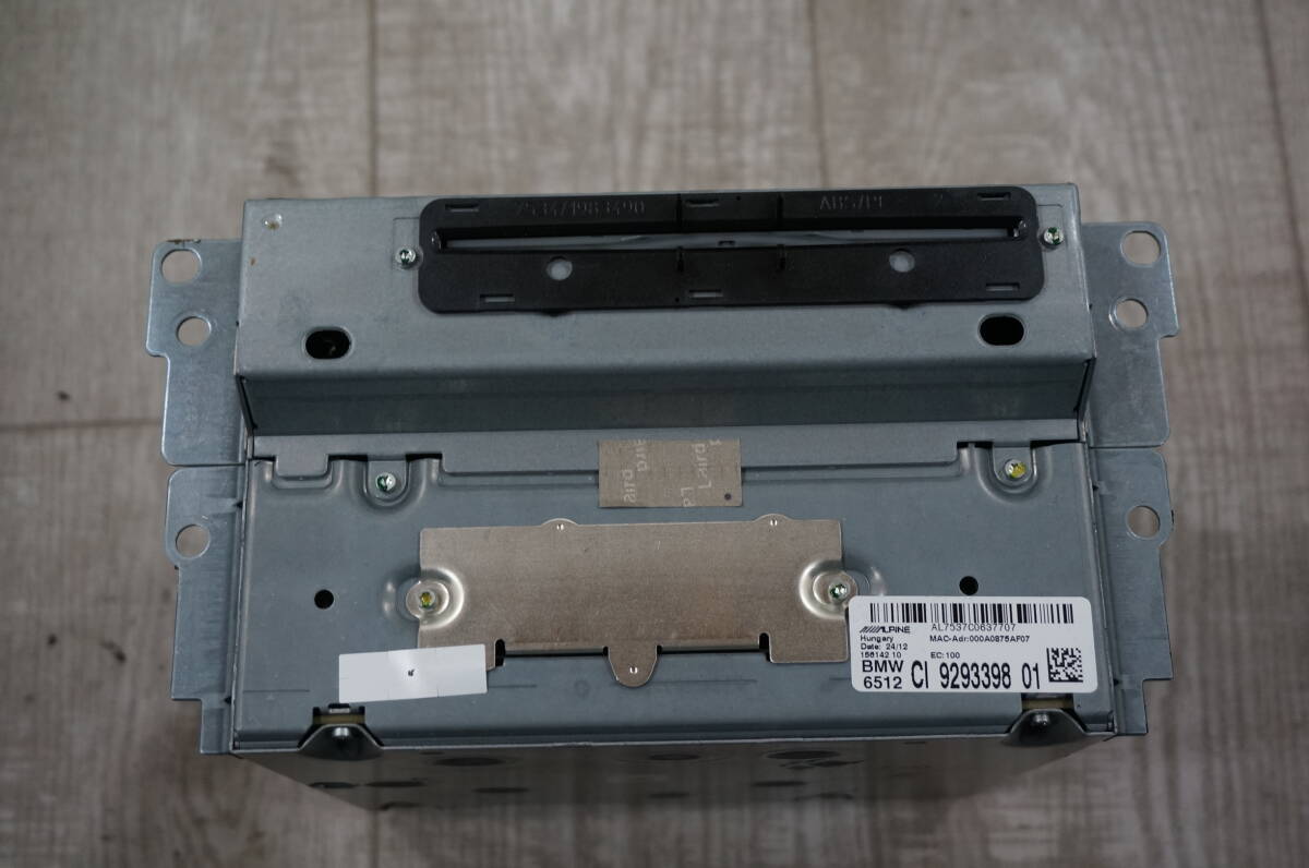 U326 BMW 5シリーズ 純正 オーディオ ナビユニット ヘッドユニット アルパイン ALPINE CI 9293398 01 動作OK拍卖