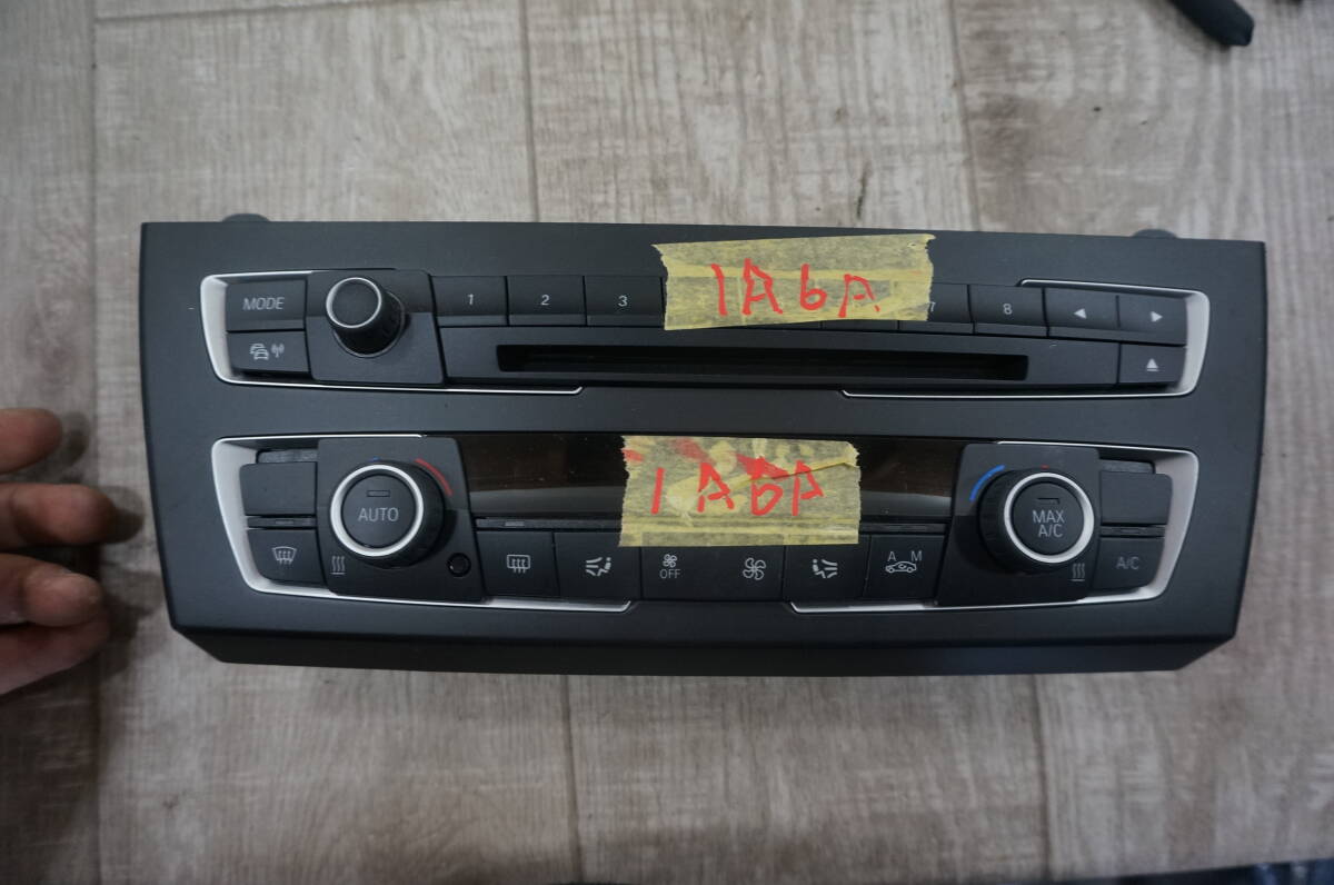 Q384 BMW純正 1シリーズ 116i 120i F20 オーディオ スイッチパネル エアコン 操作パネル ナビユニット 6411 9261085 01 内装拍卖