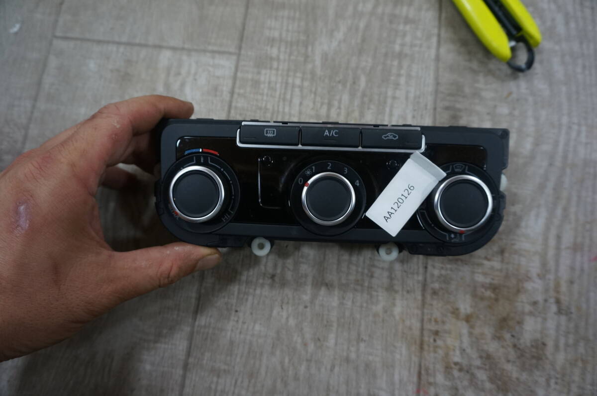C199 動作OK フォルクスワーゲン/VW ゴルフⅥ エアコン操作パネル/エアコンスイッチ/純正 K0185HB011292 /GTI拍卖