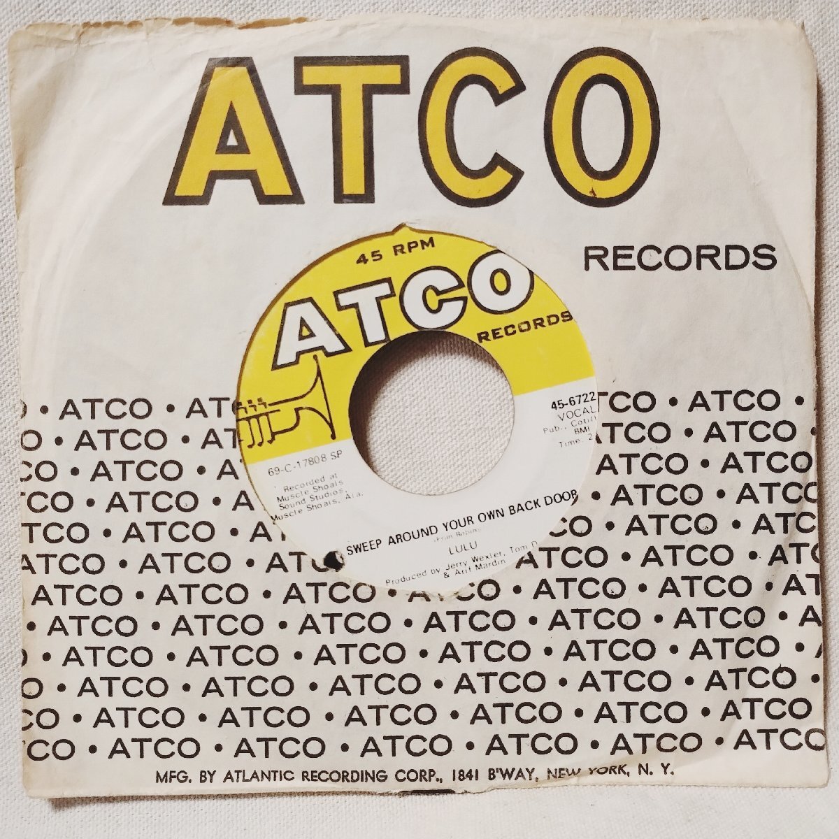 ★★7” LULU OH ME OH MY / SWEEP AROUND YOUR OWN BACK DOOR★ATCO US盤★ 9675EPR拍卖