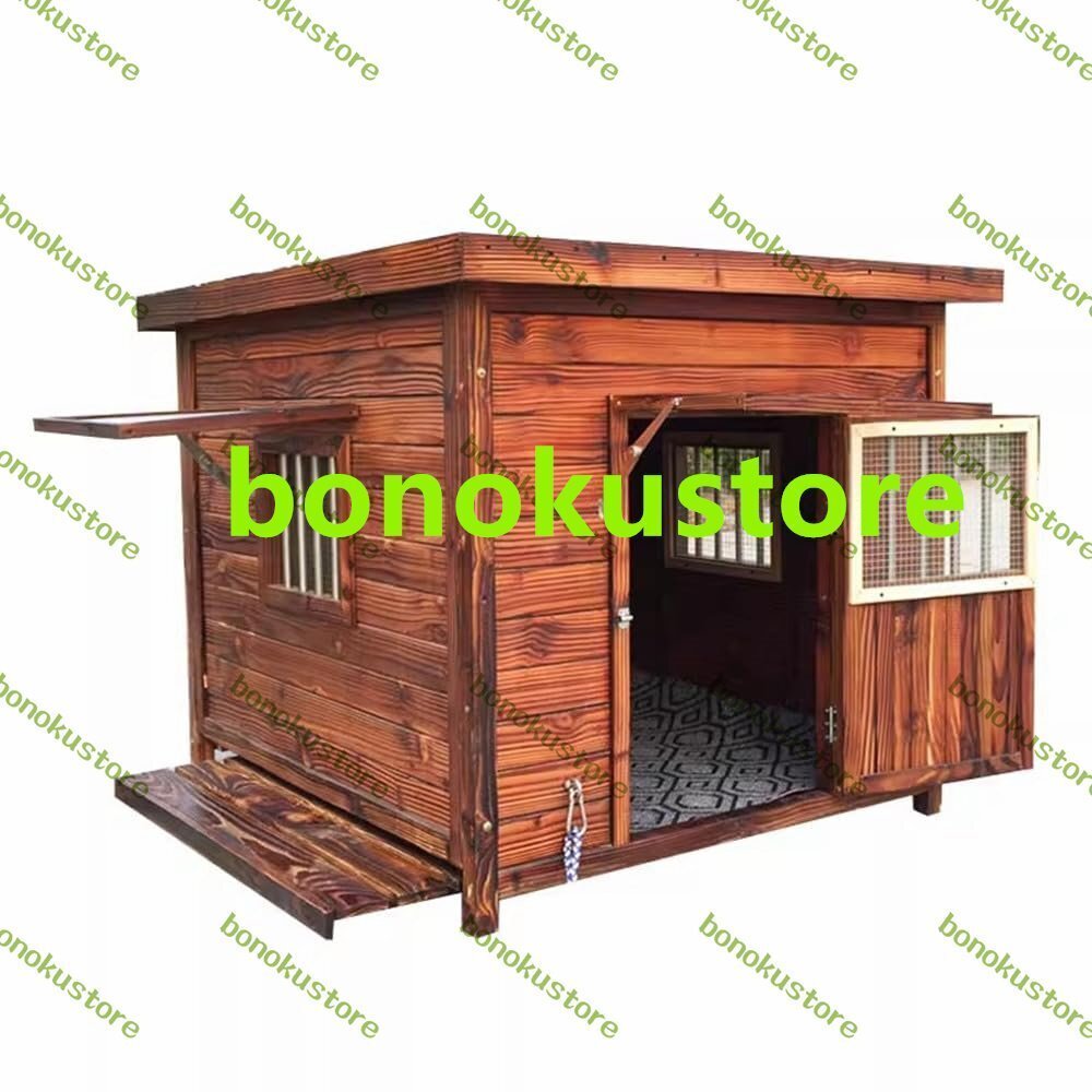 無垢材の犬小屋 屋外の木造犬小屋 大型犬小屋 屋外防水犬小屋 (5XL)拍卖