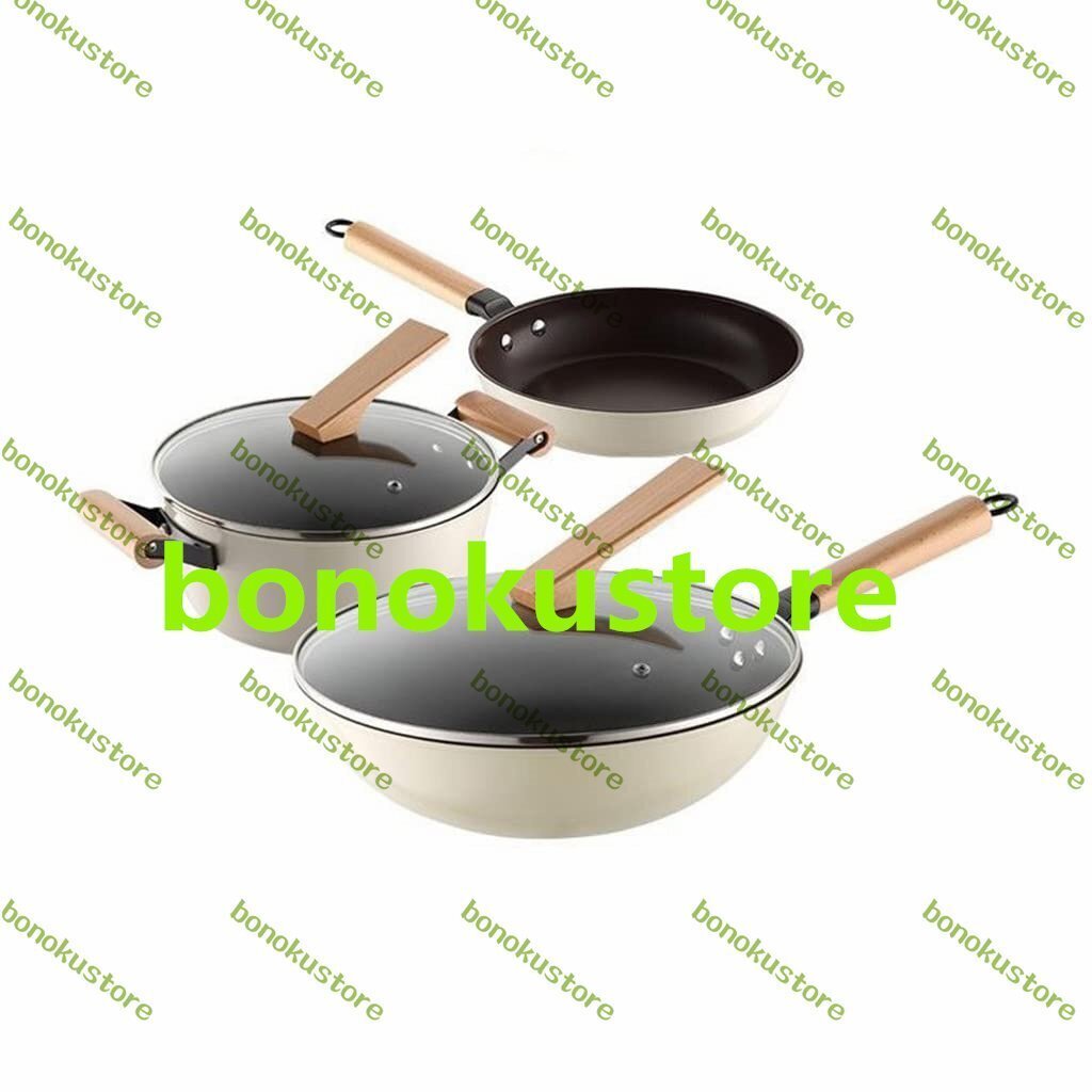 調理器具 鍋セット 中華鍋 スープ鍋 ミルク鍋 鋳鉄製 中華 3点セット 蓋付き キッチン調理鍋拍卖