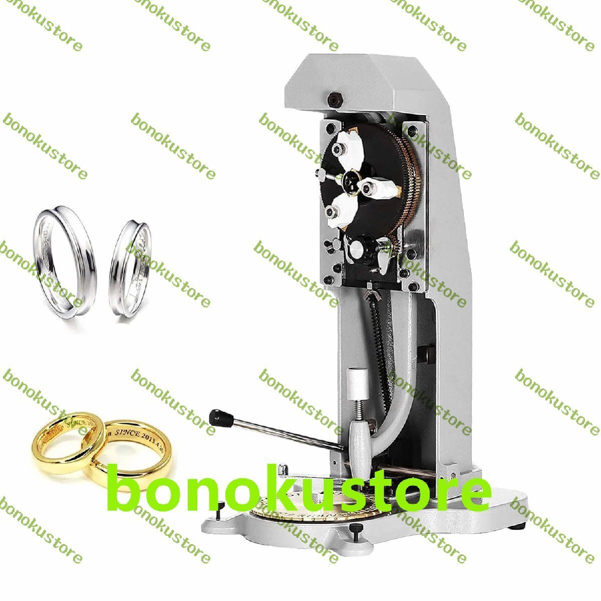 リング彫刻機 1.5-2mm内側リング彫刻機 プロフェッショナル両面文字/数字彫刻機 ゴールド シルバー 銅 アルミニウムリング用ジュエリー拍卖