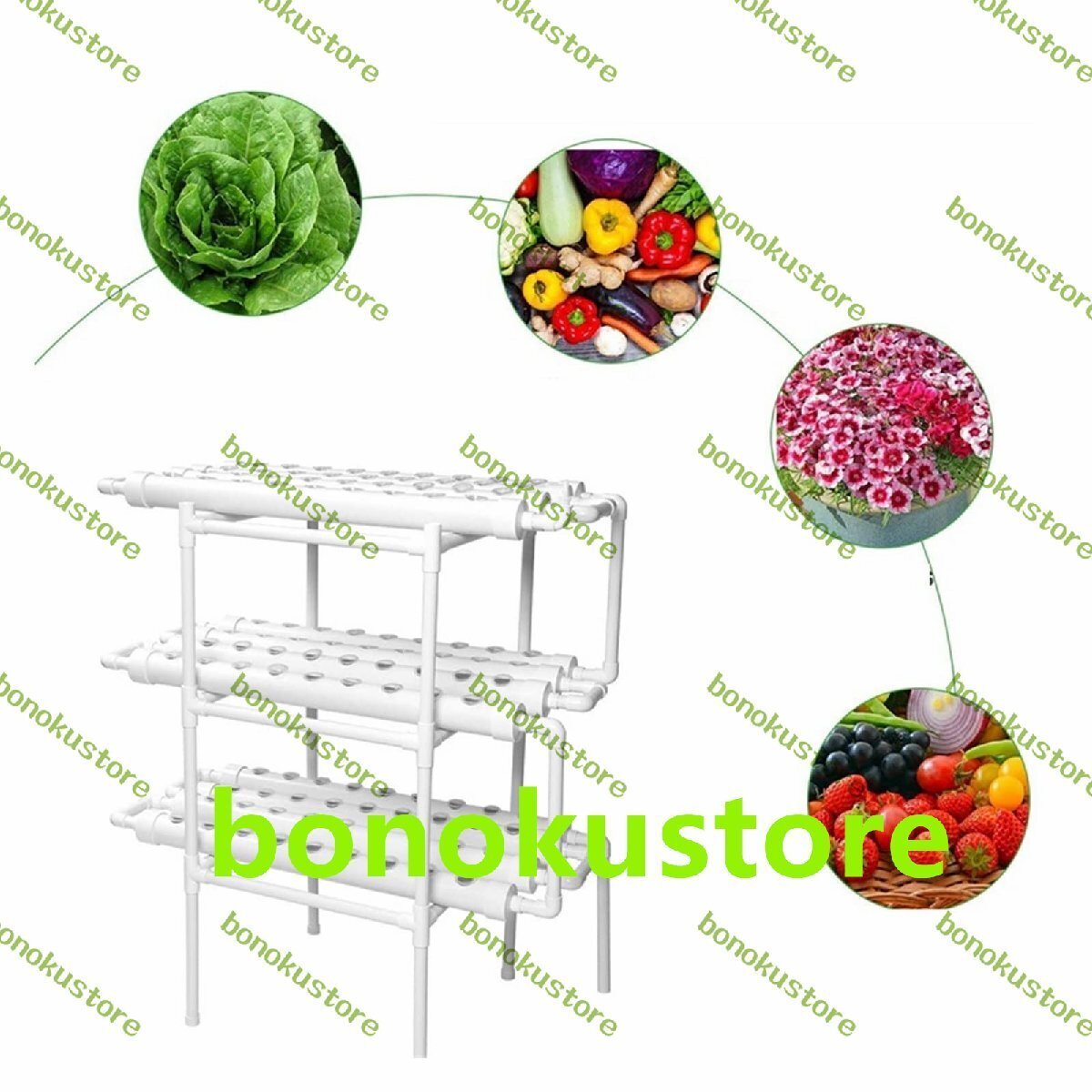 水耕栽培キット 水耕栽培システム フルスペクトル LED ライト付きスマート プランター フレーム 自動タイマー 室内 水耕栽培 家庭菜園拍卖