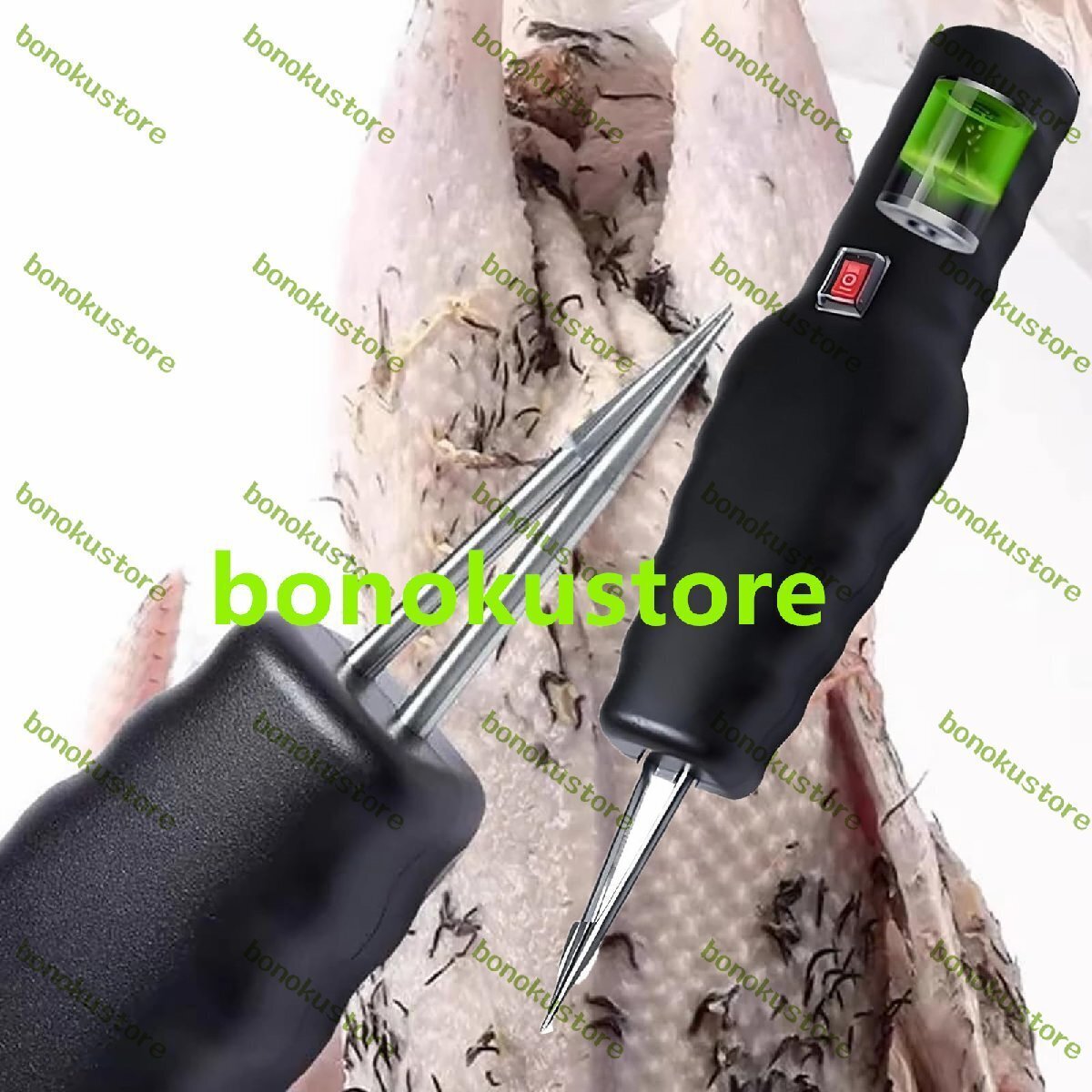 電動クイックチキンプラッカー 家禽の短い毛むしりツール 細かい糸くずを素早く除去 自動調整 安全に使用可能 アヒル、ガチョウ用拍卖