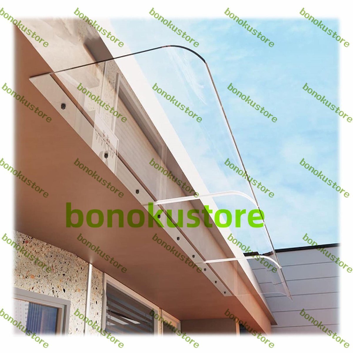 庇 ひさし雨よけ 透明 住宅用 除け 後付け 雨雪庇 UV レインシェルター サンシールド 庇ひさし 雨よけ・日よけに 窓/玄関などに 40x120cm拍卖