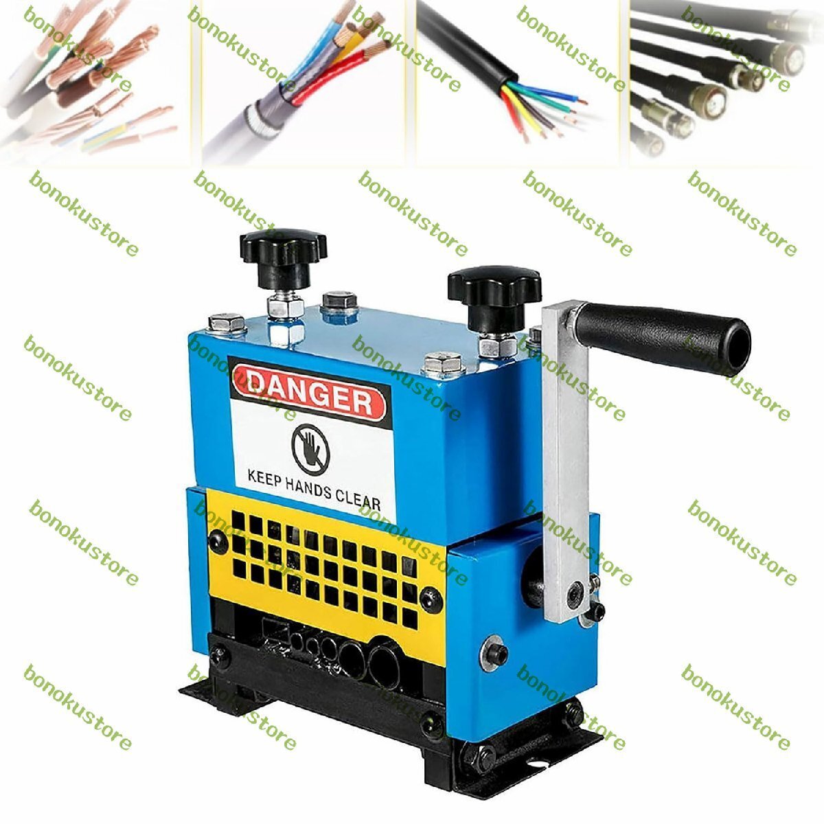 穴あきワイヤーストリッパー、6つのチャンネルと6つのブレードを備えたプロフェッショナル手動ワイヤーストリッパー 手動手回し工業用ケー拍卖