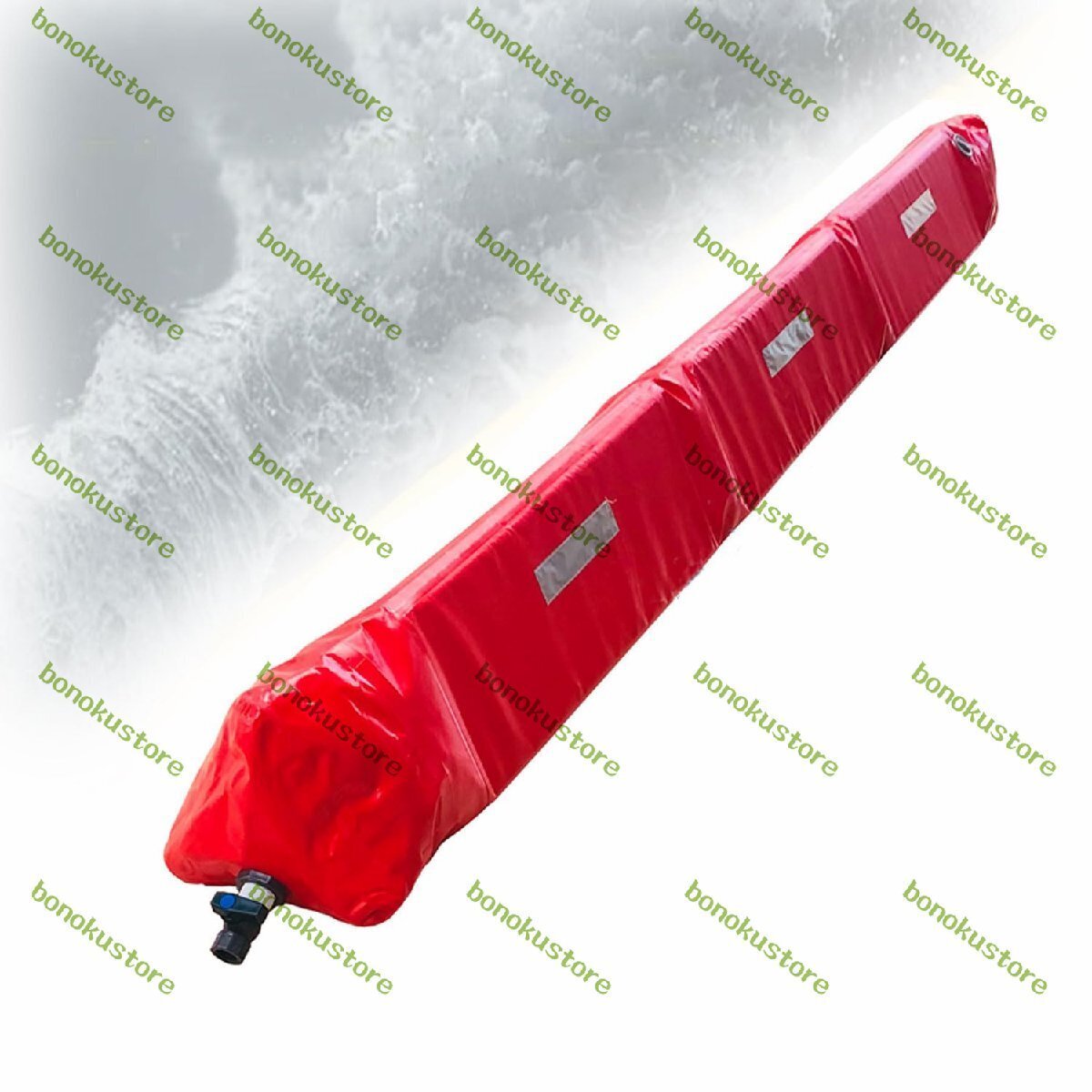 折りたたみ式赤い洪水バッグ、水の制御と迂回用のPVCウォーターバリア、家庭、ドア、ガレージ用のインフレータブル水で満たされた30x300cm拍卖