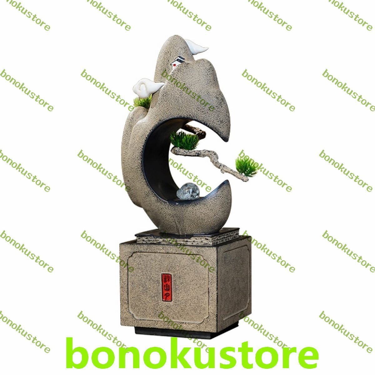 卓上滝噴水 デスクトップ噴水インテリア装飾噴水瞑想装飾的な流れる水の滝の噴水ホームオフィスの装飾 屋内噴水拍卖