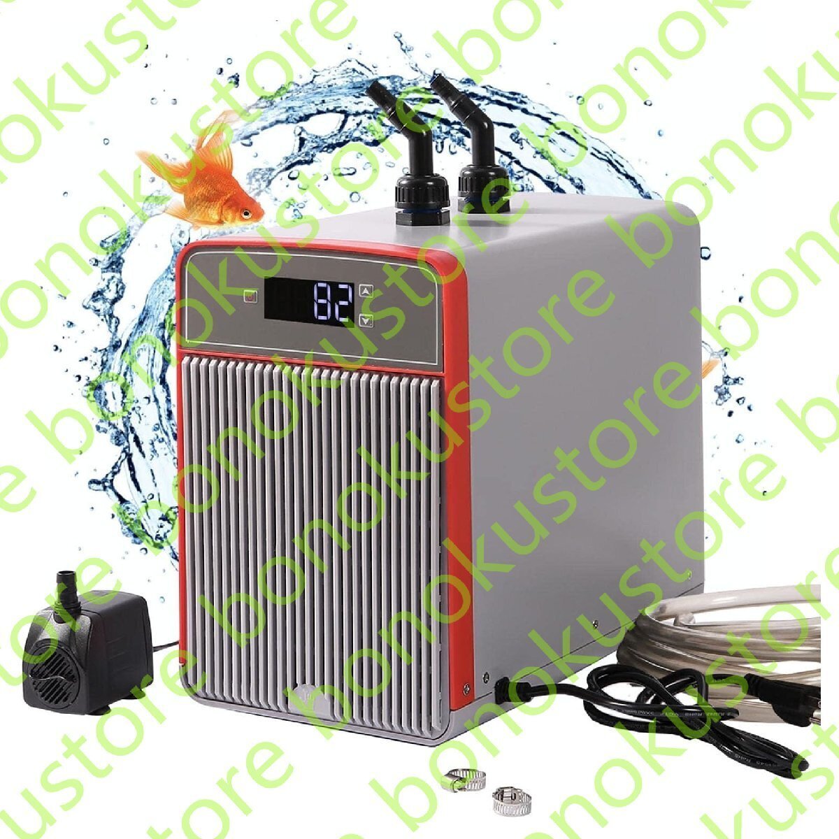 水槽クーラー 160L冷却と加熱 ペルチェ式 18-26℃調整可能 パイプ付き 循環ポンプ付き 騒音が小さい 連続作動でき デジタル表示 恒温 110V拍卖