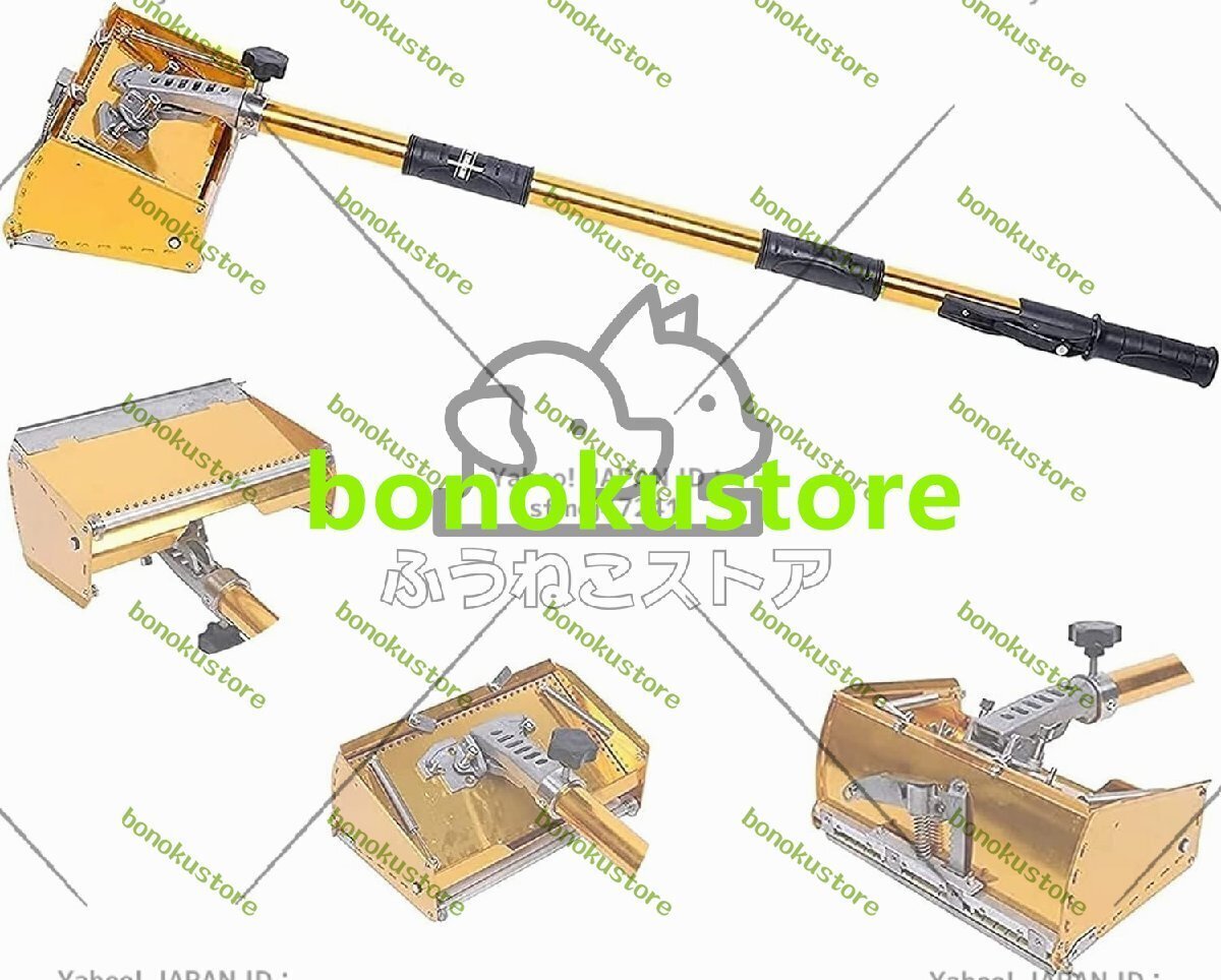 強くお勧め★プロの25cm石こうボードフラット仕上げ箱 こて アルミ合金のパテ箱120°の箱のために調節可能 98-180cm調整可能な箱のハンドル拍卖