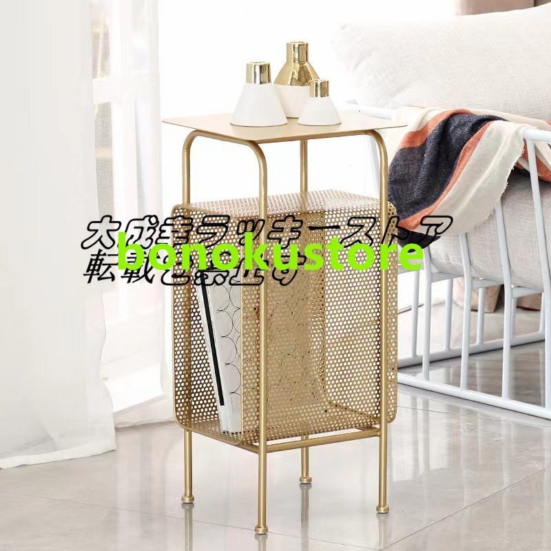 ベッドサイドラック 居間の本棚 収納ラック 北欧風ベッドサイドテーブル サイドテーブル 飾り台 収納家具 おしゃれ z859拍卖