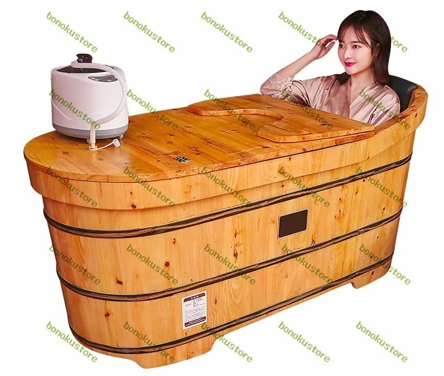 木製浴槽 バスタブ 美容院 天然の香りの杉浴槽 サウナ 成人バケツ お風呂 家庭用シャワ 浴槽 水風呂 風呂釜 サウナ バケツ 家庭用サウナ 10拍卖