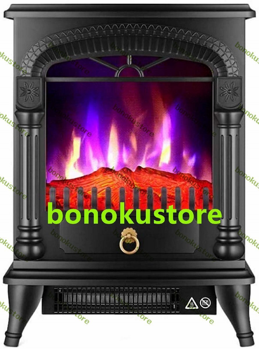 電気ストーブ 2000 W リアルな 3D 炎効果 tat 暖炉暖房 木材炎効果 3 面ガラス ding 暖炉 3 色の炎 (モノクローム拍卖