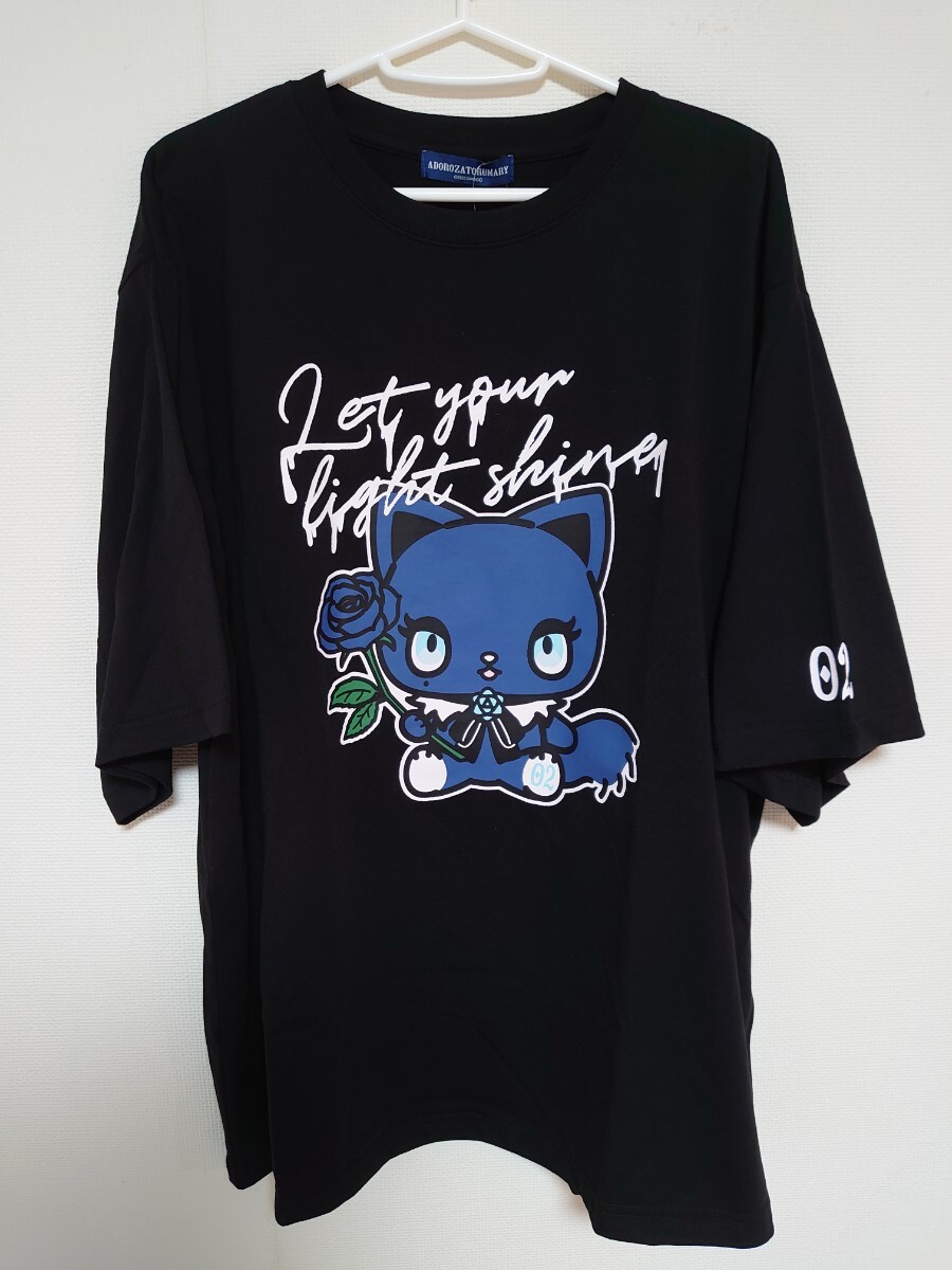 ☆ 新品!アドローザトルマリィ Tシャツ♪ 3L〜4L サンリオ半袖Tシャツ Ado 病みかわ地雷 クロミ Dig Deep 猫柄Tシャツ 入手困難 激レア!拍卖