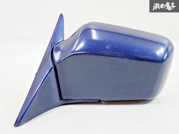 BMW 5シリーズ E34 純正 525 535 520 ドアミラー サイドミラー 左 左側 助手席側 紺系メタリック ブルーレンズ 即納 棚27L拍卖