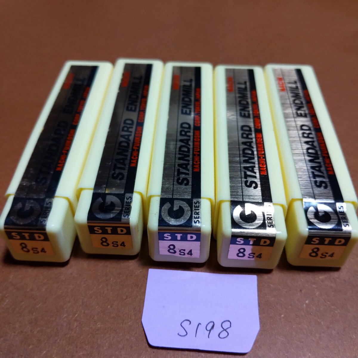 〇 S198 未使用品 ナチ NACHI 4枚刃 スタンダードエンドミル 8.0 コーティングエンドミル 5本セット 消耗品拍卖